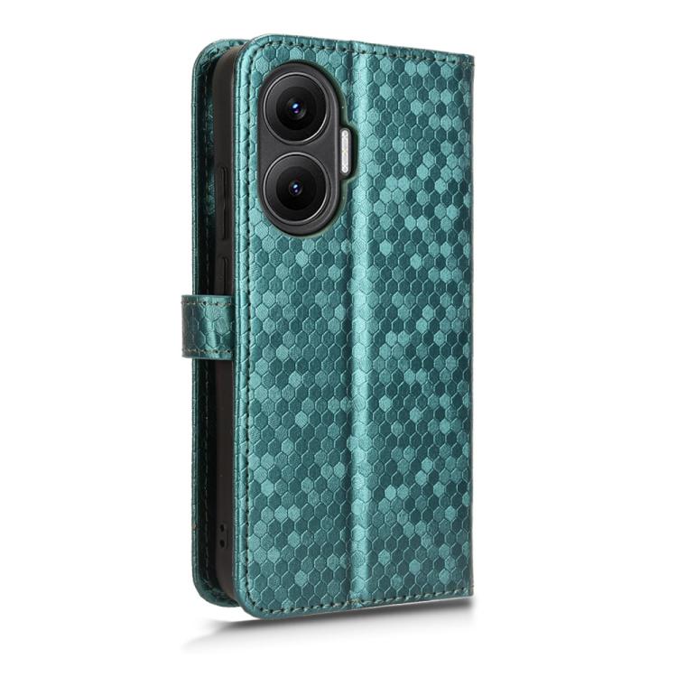 For Redmi Turbo 4 Pro 5G Honeycomb Dot Texture Leather Phone Case