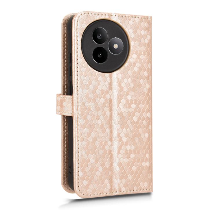 For Redmi K80 Ultra Honeycomb Dot Texture Leather Phone Case