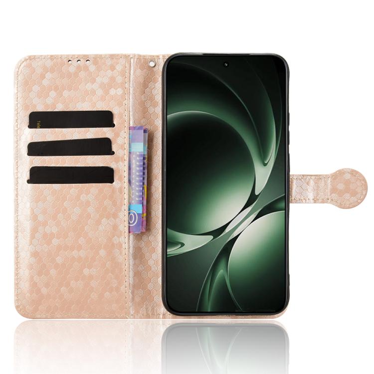 For Redmi K80 Ultra Honeycomb Dot Texture Leather Phone Case