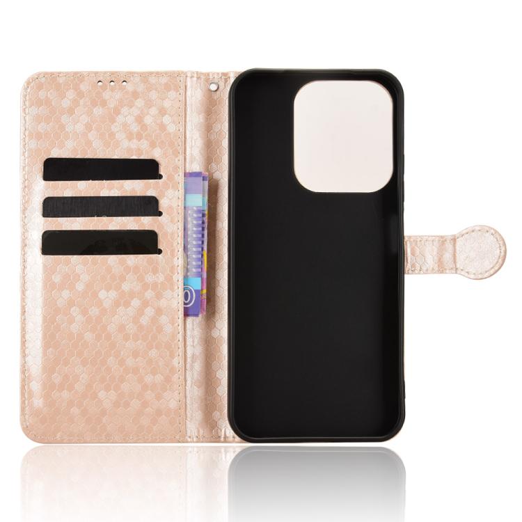 For Redmi 15C 5G / 4G Global 171mm / Poco C85 4G Honeycomb Dot Texture Leather Phone Case