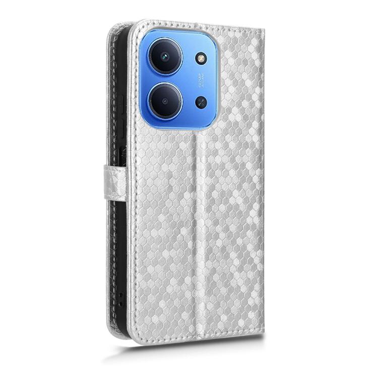 For Redmi 15C 5G / 4G Global 171mm / Poco C85 4G Honeycomb Dot Texture Leather Phone Case
