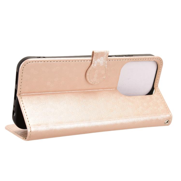For Redmi 15C 5G / 4G EU 173mm / Poco C85 5G Honeycomb Dot Texture Leather Phone Case