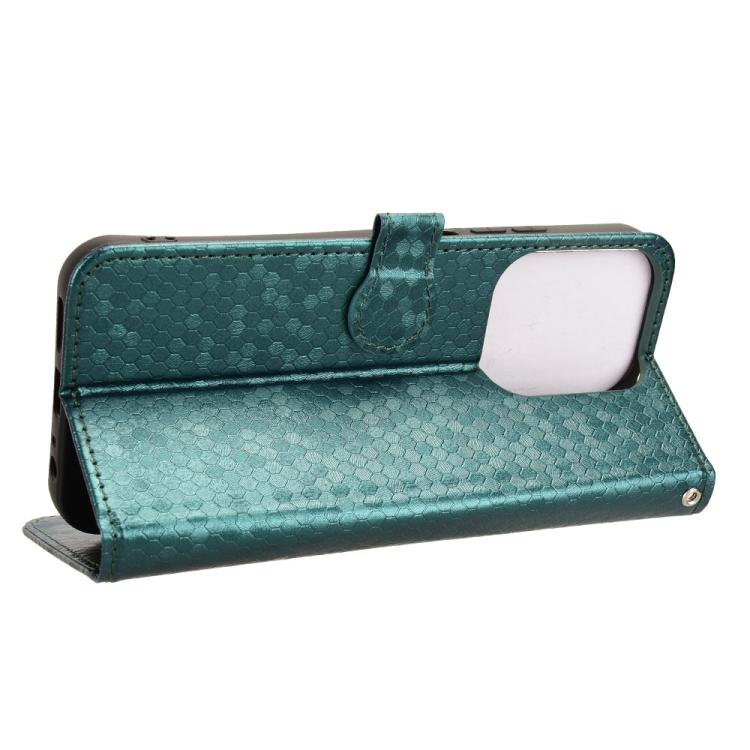 For Redmi 15C 5G / 4G EU 173mm / Poco C85 5G Honeycomb Dot Texture Leather Phone Case