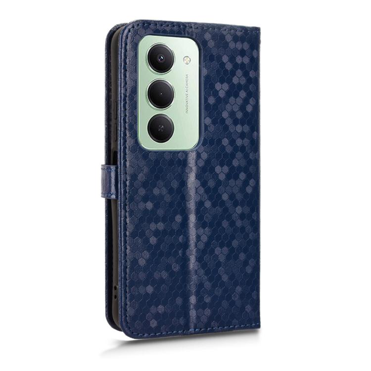 For Redmi 15 5G / 4G EU 171mm Honeycomb Dot Texture Leather Phone Case