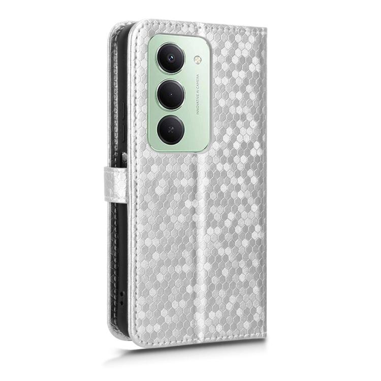 For Redmi 15 5G / 4G EU 171mm Honeycomb Dot Texture Leather Phone Case