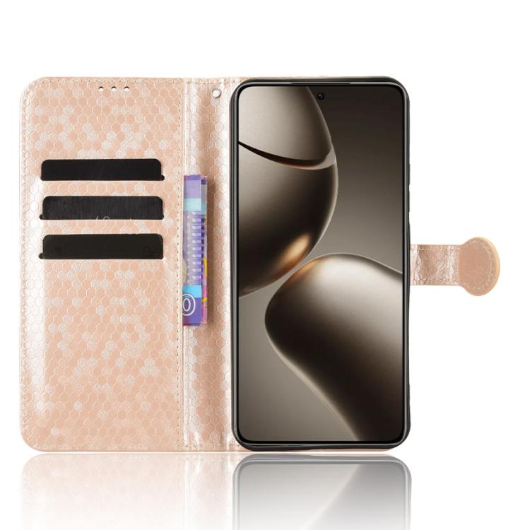 For Xiaomi 15T 5G Honeycomb Dot Texture Leather Phone Case