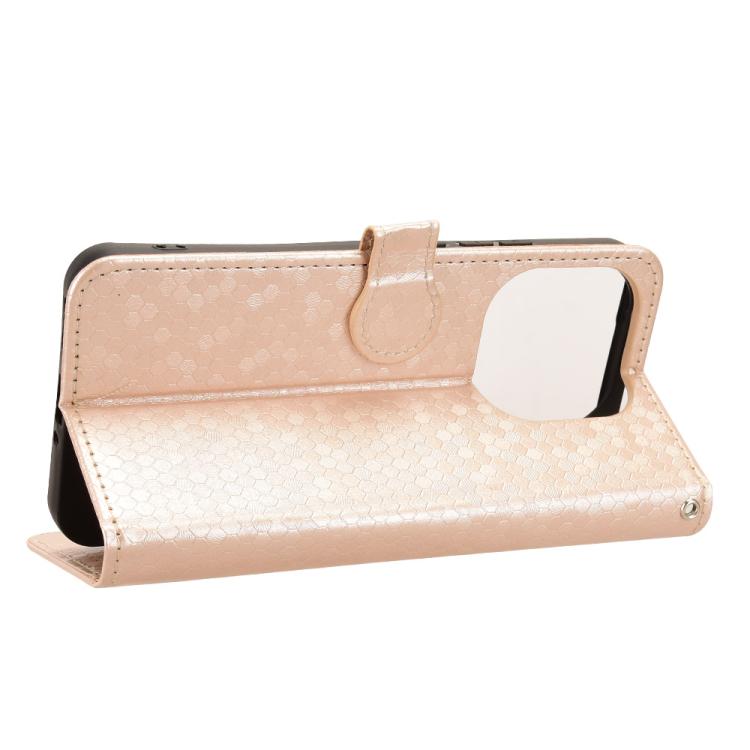 For Xiaomi 15T 5G Honeycomb Dot Texture Leather Phone Case
