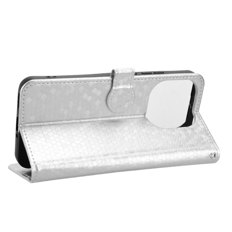 For Xiaomi 15T 5G Honeycomb Dot Texture Leather Phone Case