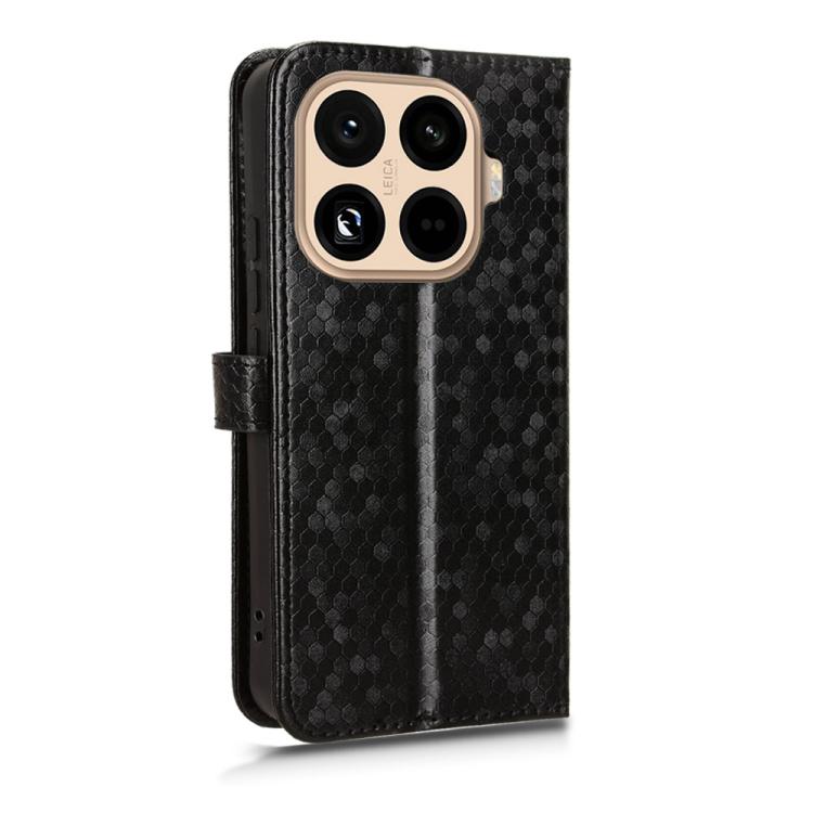For Xiaomi 15T Pro 5G Honeycomb Dot Texture Leather Phone Case
