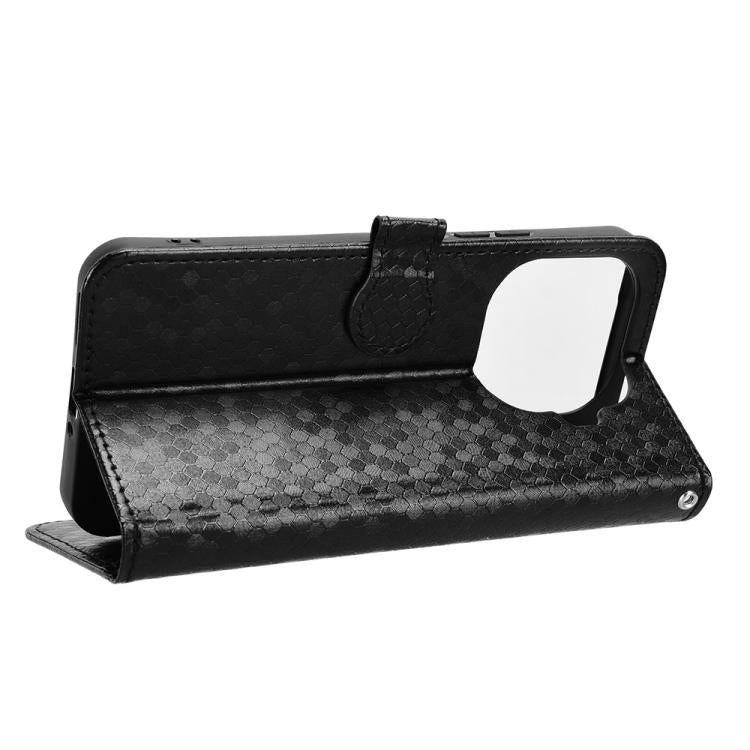 For Xiaomi 15T Pro 5G Honeycomb Dot Texture Leather Phone Case