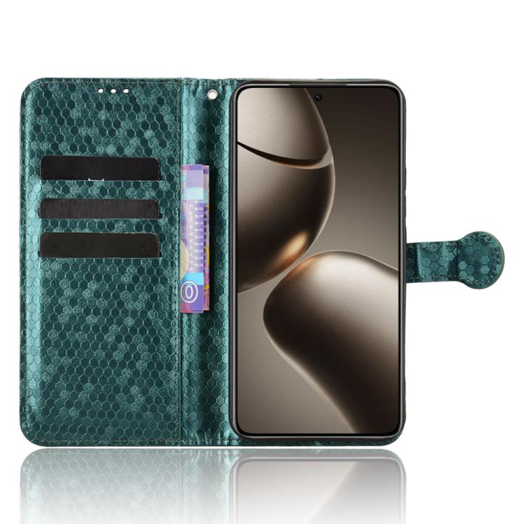 For Xiaomi 15T Pro 5G Honeycomb Dot Texture Leather Phone Case