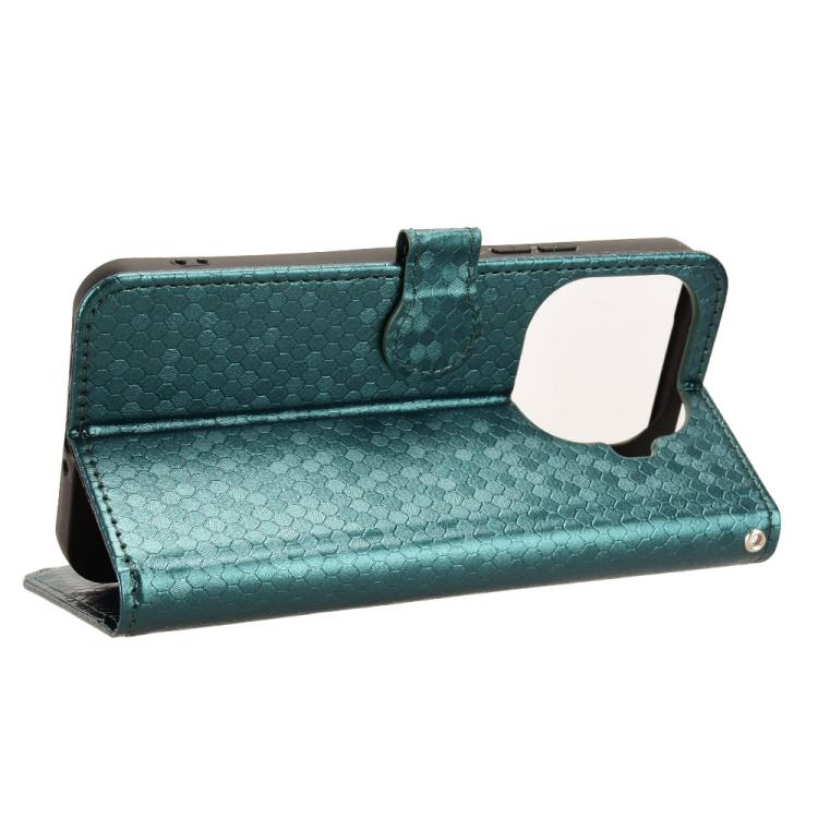For Xiaomi 15T Pro 5G Honeycomb Dot Texture Leather Phone Case