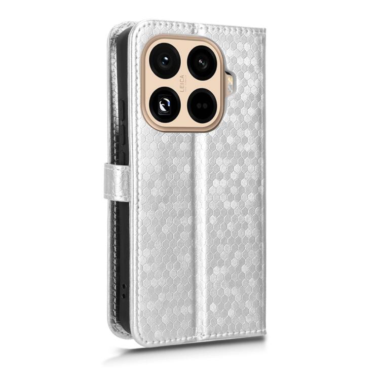 For Xiaomi 15T Pro 5G Honeycomb Dot Texture Leather Phone Case