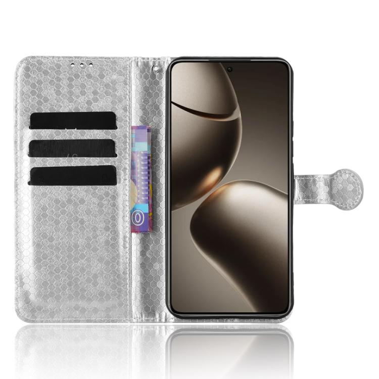 For Xiaomi 15T Pro 5G Honeycomb Dot Texture Leather Phone Case