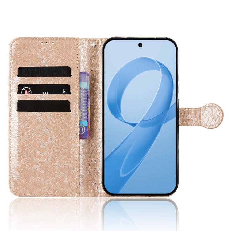 For Redmi K90 5G / Poco F8 Pro Honeycomb Dot Texture Leather Phone Case