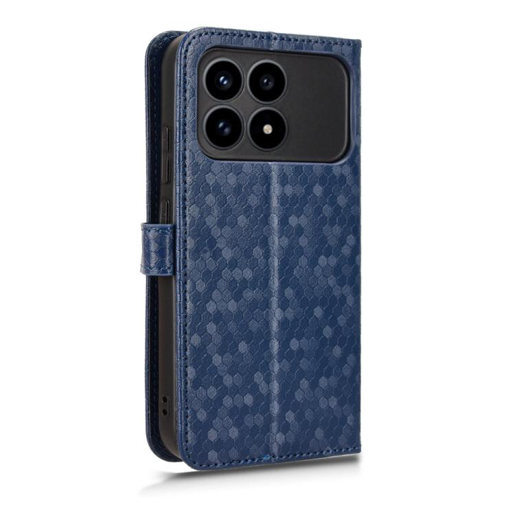 For Redmi K90 5G / Poco F8 Pro Honeycomb Dot Texture Leather Phone Case