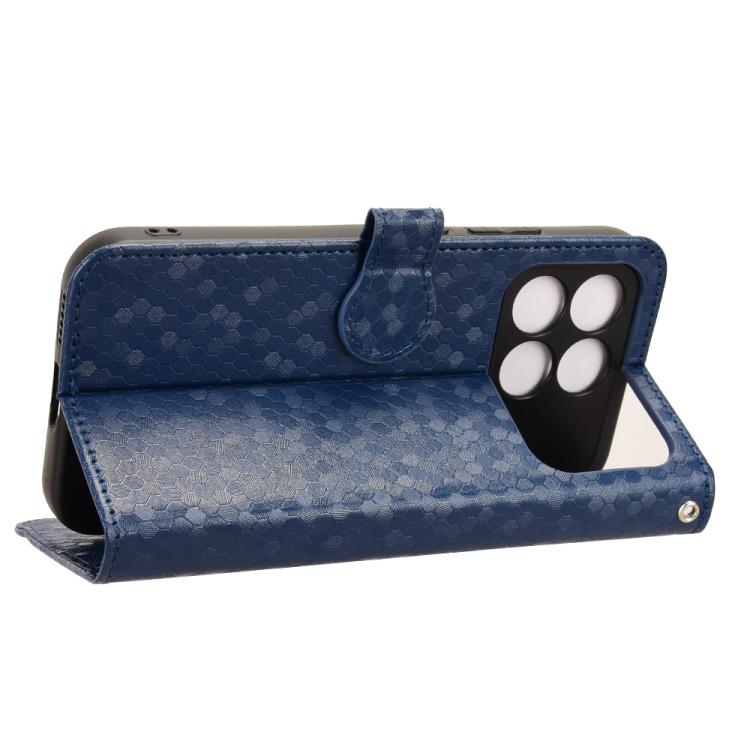 For Redmi K90 5G / Poco F8 Pro Honeycomb Dot Texture Leather Phone Case