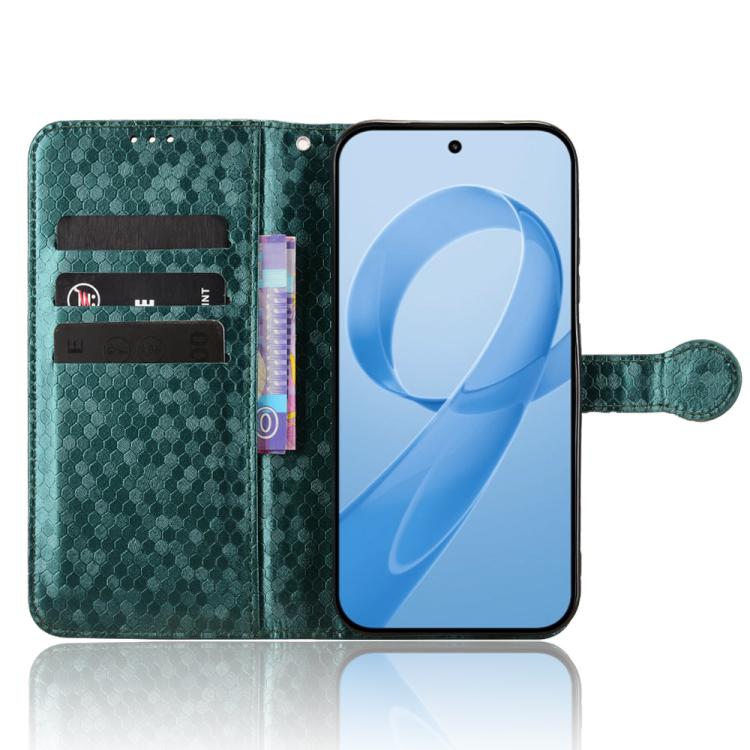 For Redmi K90 5G / Poco F8 Pro Honeycomb Dot Texture Leather Phone Case
