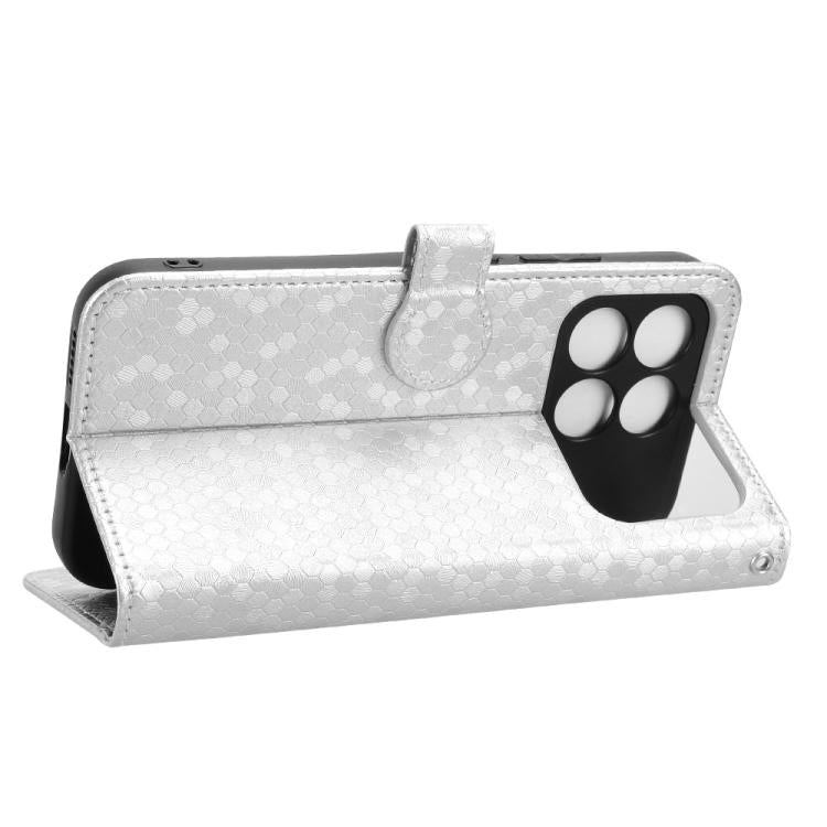 For Redmi K90 5G / Poco F8 Pro Honeycomb Dot Texture Leather Phone Case