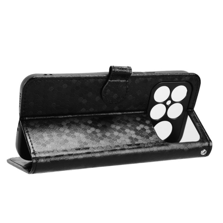 For Redmi K90 Pro Max 5G / Poco F8 Ultra Honeycomb Dot Texture Leather Phone Case