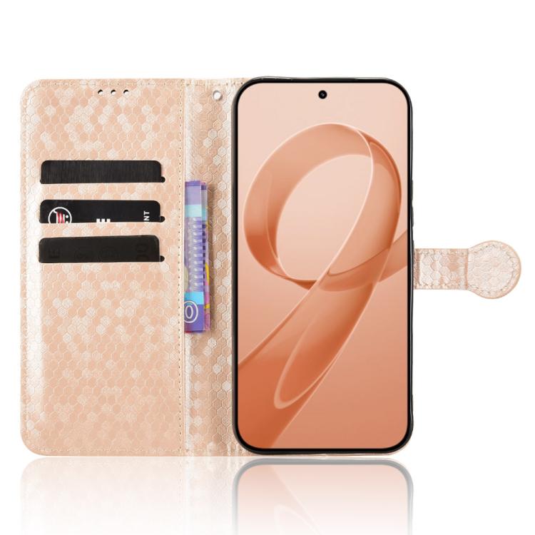 For Redmi K90 Pro Max 5G / Poco F8 Ultra Honeycomb Dot Texture Leather Phone Case