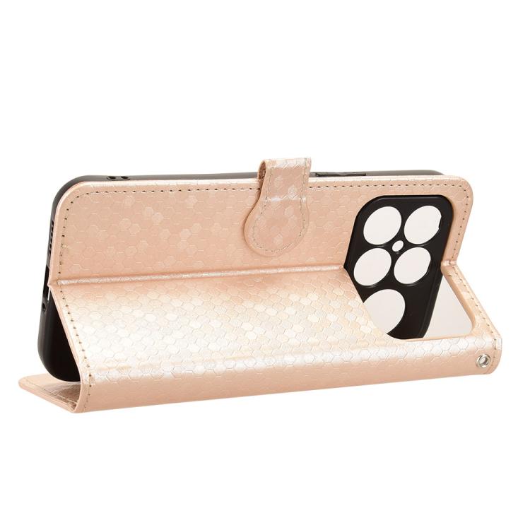 For Redmi K90 Pro Max 5G / Poco F8 Ultra Honeycomb Dot Texture Leather Phone Case