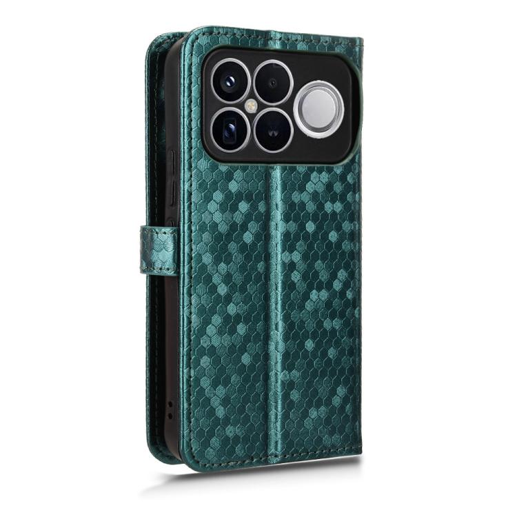 For Redmi K90 Pro Max 5G / Poco F8 Ultra Honeycomb Dot Texture Leather Phone Case