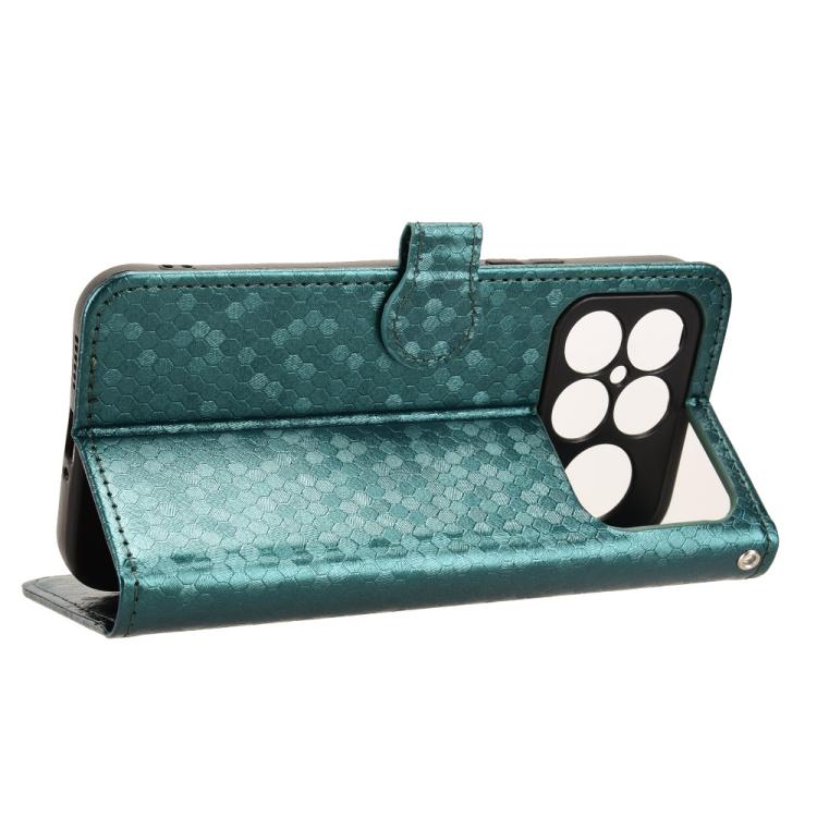 For Redmi K90 Pro Max 5G / Poco F8 Ultra Honeycomb Dot Texture Leather Phone Case
