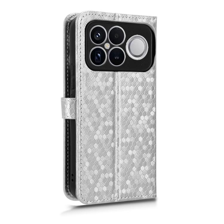 For Redmi K90 Pro Max 5G / Poco F8 Ultra Honeycomb Dot Texture Leather Phone Case