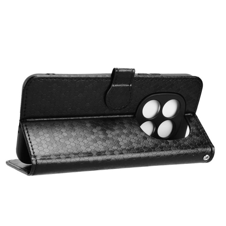 For Redmi Note 15 Pro 4G Global 163.2mm Honeycomb Dot Texture Leather Phone Case
