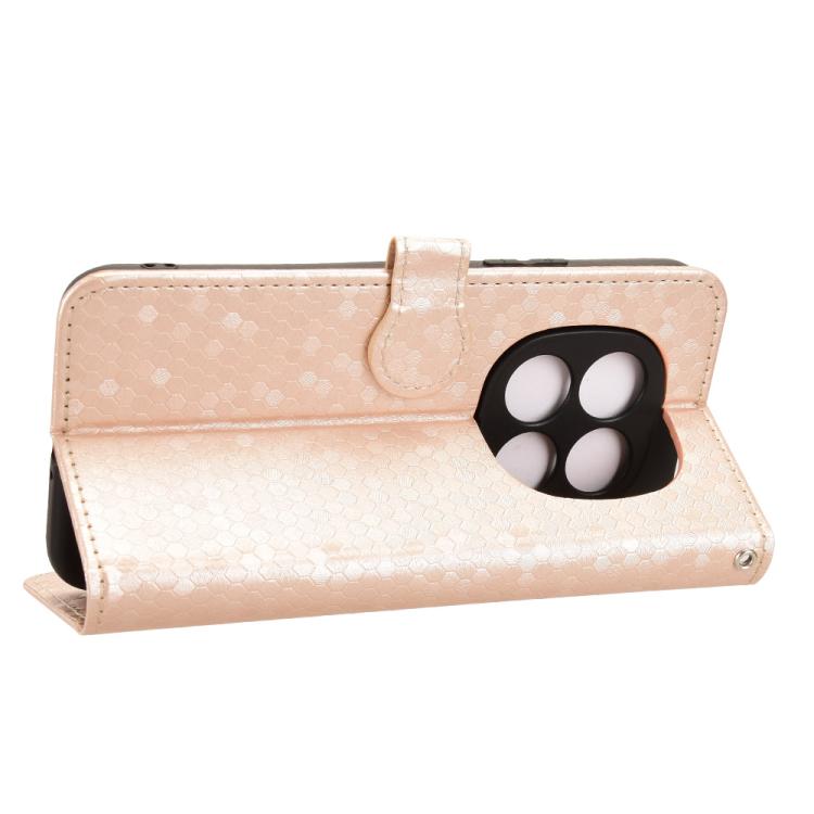 For Redmi Note 15 Pro 4G Global 163.2mm Honeycomb Dot Texture Leather Phone Case