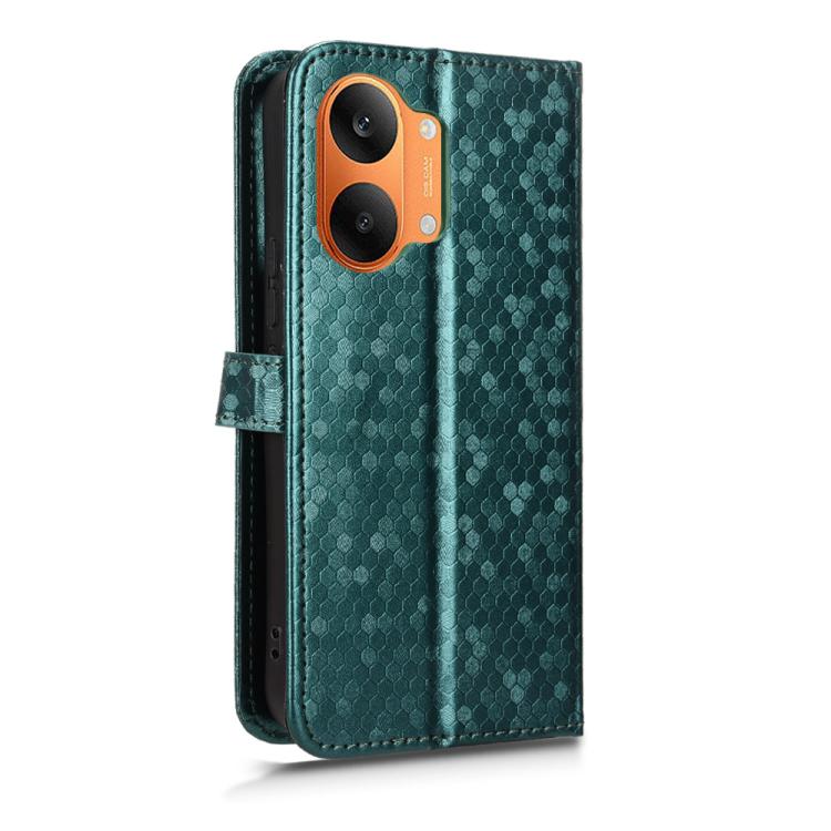 For Redmi Turbo 5 Max 5G / Poco X8 Pro Max 5G Honeycomb Dot Texture Leather Phone Case