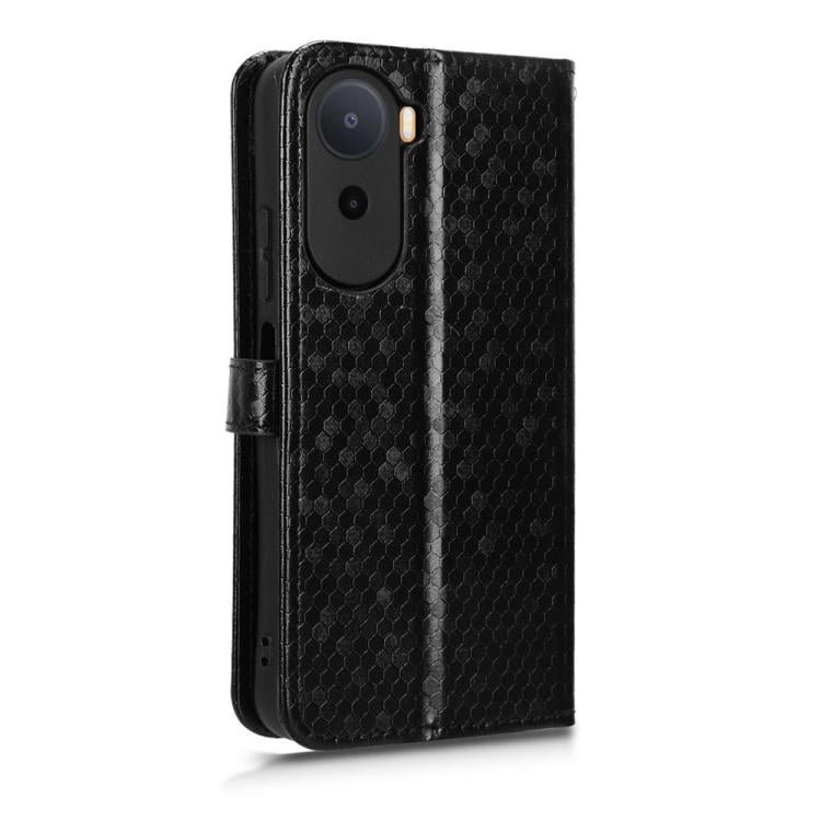 For Redmi A7 Pro 171mm / Poco C85x 5G Honeycomb Dot Texture Leather Phone Case