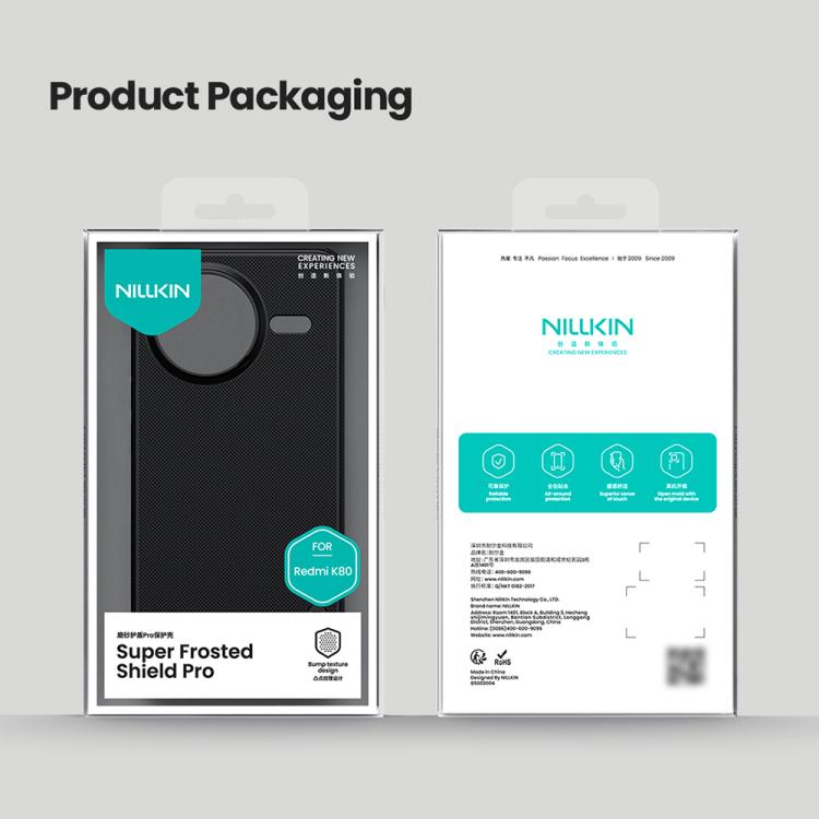 For Redmi K80 NILLKIN Frosted Shield Pro PC + TPU Phone Case