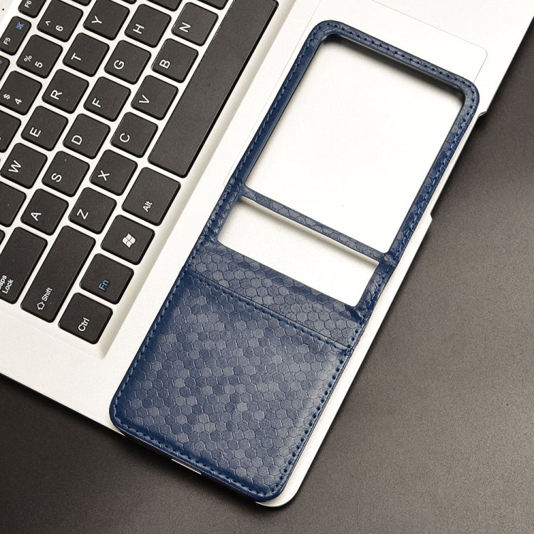 For Motorola Razr 50 Ultra Honeycomb Dot Texture Card Slot Leather Phone Case
