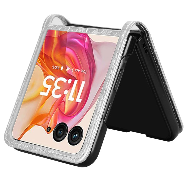 For Motorola Razr 50 Ultra Honeycomb Dot Texture Card Slot Leather Phone Case