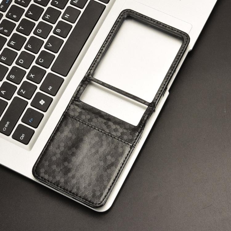 For Motorola Razr 60 Ultra Honeycomb Dot Texture Card Slot Leather Phone Case