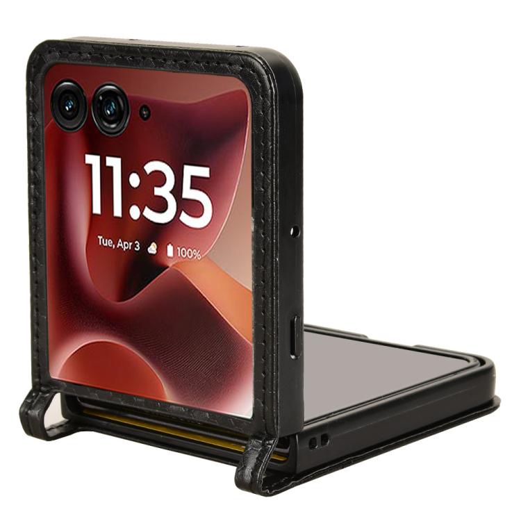 For Motorola Razr 60 Ultra Honeycomb Dot Texture Card Slot Leather Phone Case