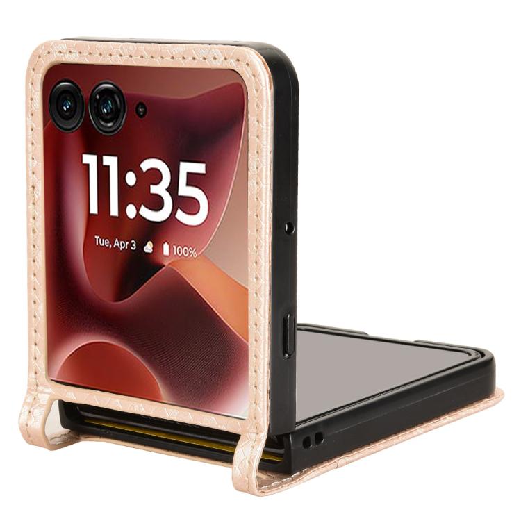 For Motorola Razr 60 Ultra Honeycomb Dot Texture Card Slot Leather Phone Case