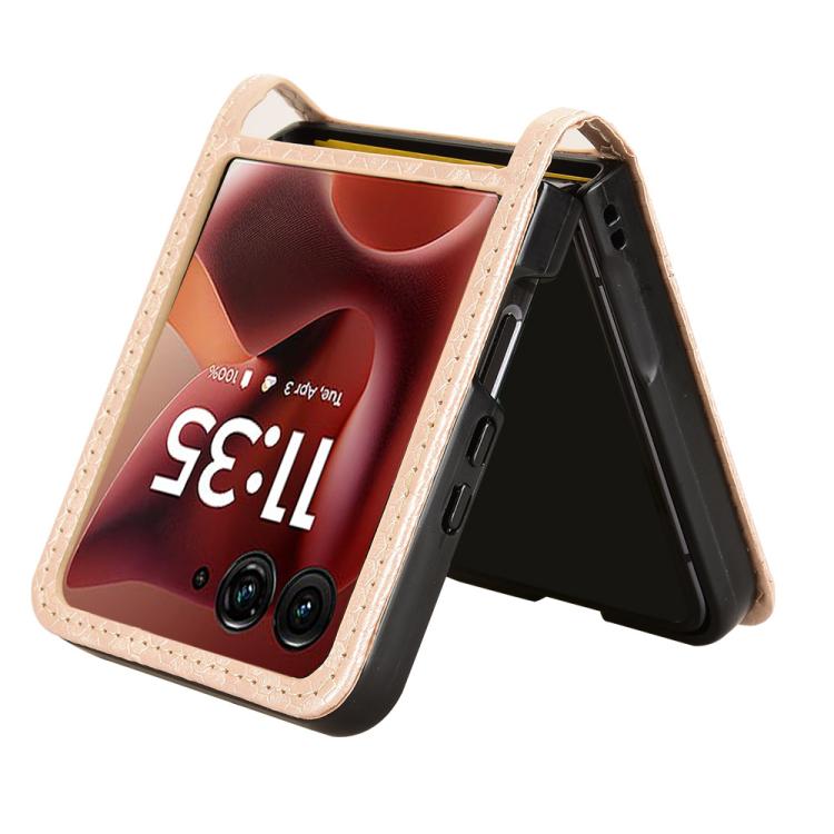 For Motorola Razr 60 Ultra Honeycomb Dot Texture Card Slot Leather Phone Case