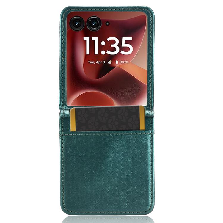 For Motorola Razr 60 Ultra Honeycomb Dot Texture Card Slot Leather Phone Case