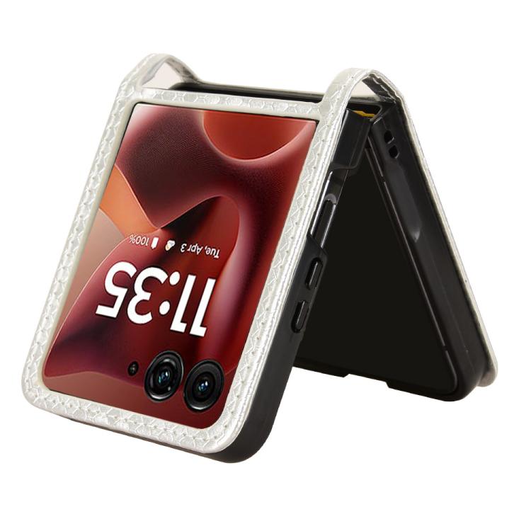 For Motorola Razr 60 Ultra Honeycomb Dot Texture Card Slot Leather Phone Case