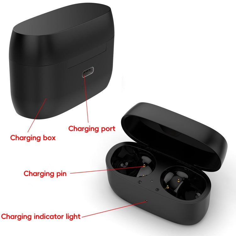 For Jabra Elite 85T Wireless Bluetooth Earphone Charging Box - Black