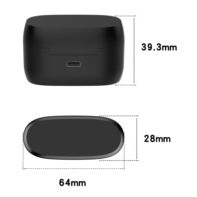 For Jabra Elite 5 Wireless Bluetooth Earphone Charging Box - Black