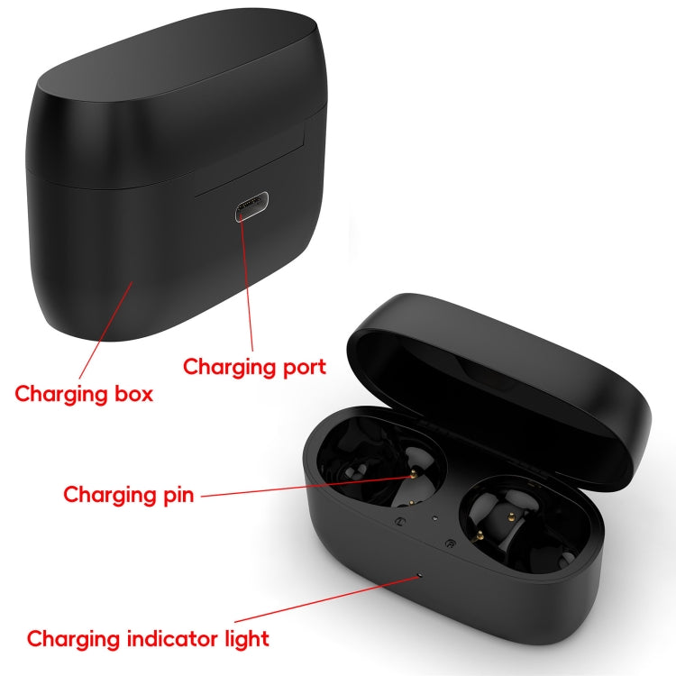 For Jabra Elite 5 Wireless Bluetooth Earphone Charging Box - Black