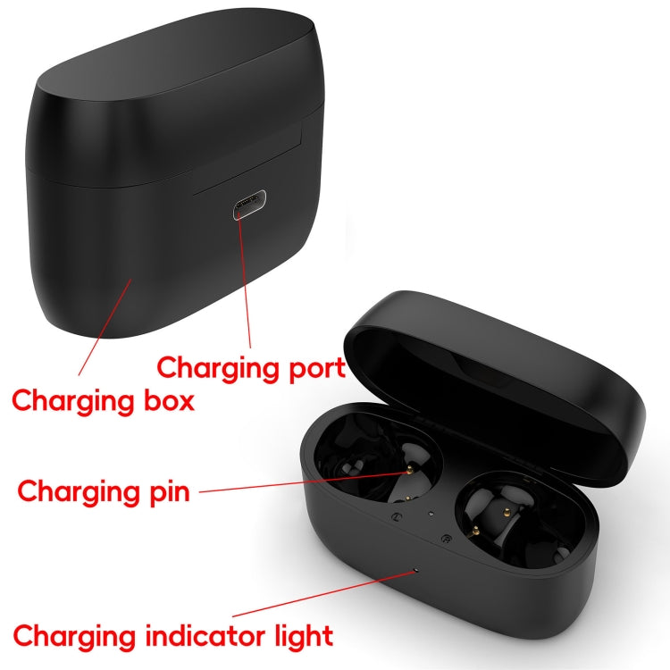 For Jabra Elite 4 Active Wireless Bluetooth Earphone Charging Box - Black