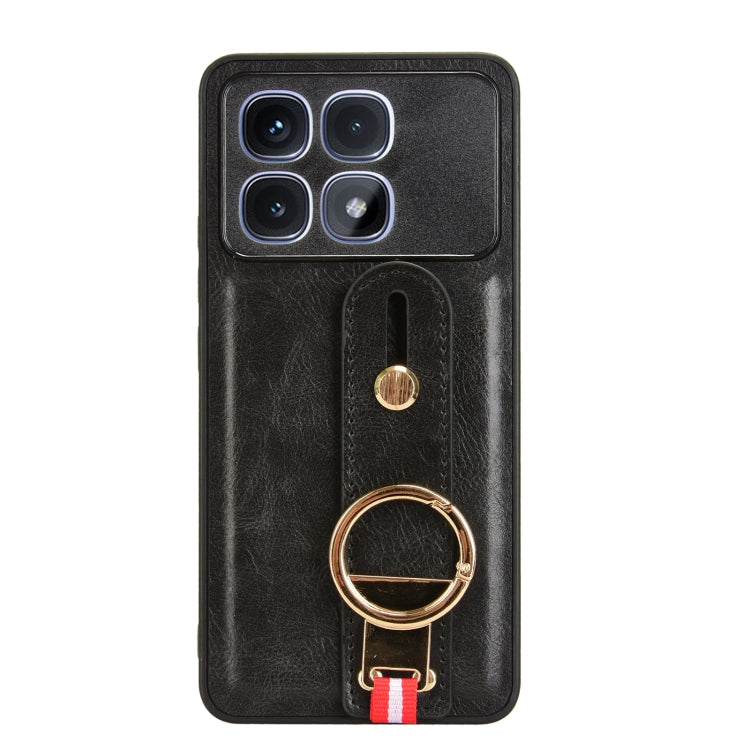 For Redmi K70 Ultra Wristband Leather Back Phone Case