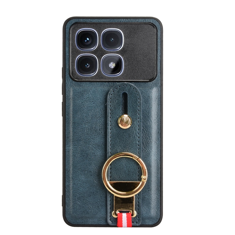 For Redmi K70 Ultra Wristband Leather Back Phone Case