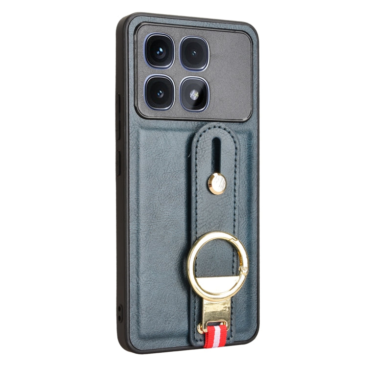 For Redmi K70 Ultra Wristband Leather Back Phone Case
