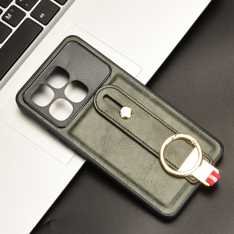 For Redmi K70 Ultra Wristband Leather Back Phone Case